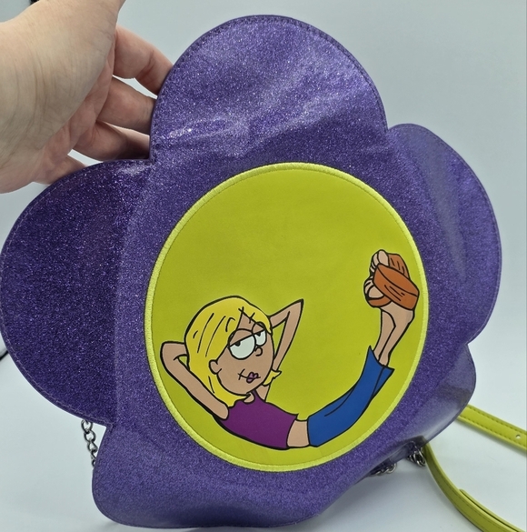Cakeworthy Lizzie McGuire Purple Sparkle Daisy Crossbody Bag - Picture 2 of 6